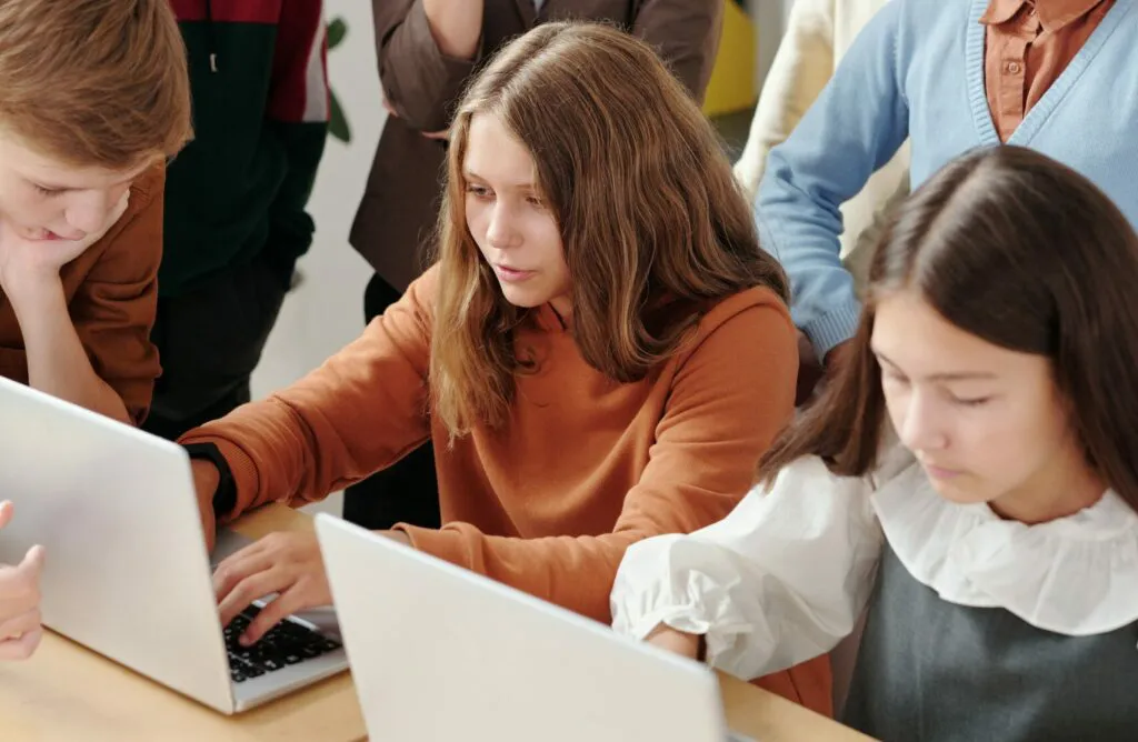 High school classroom